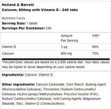 Калций 600 mg + витамин D - 240 таблетки