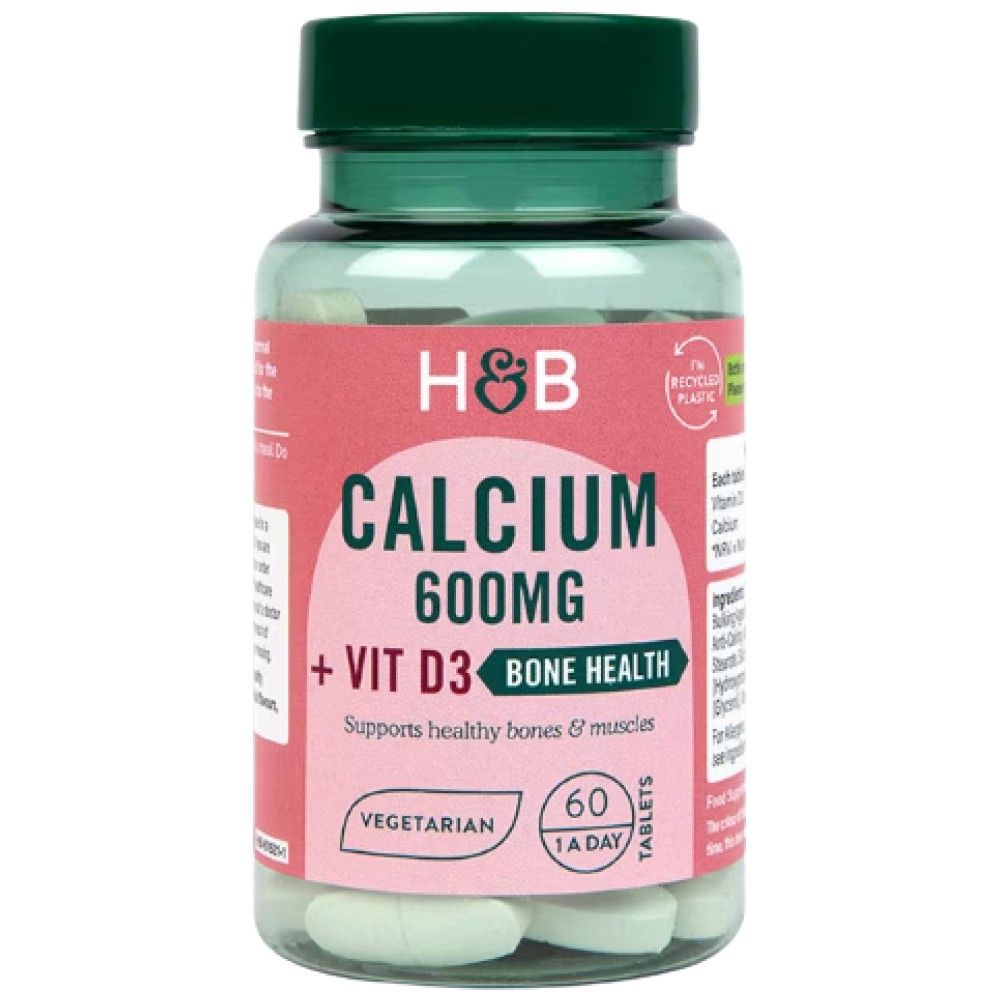 Калций 600 mg + витамин D - 60 таблетки