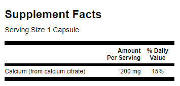 Калциев цитрат 200 mg - 60 капсули
