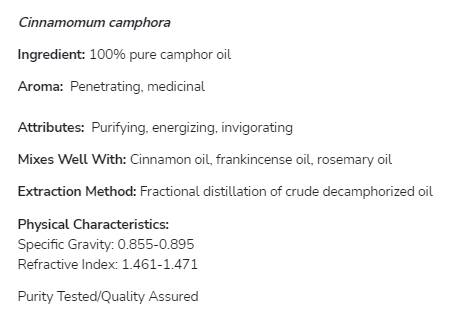 Камфорно масло | 100% чист канелам Camphora - 30 ml