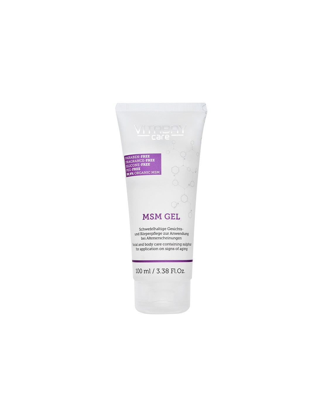 Care MSM Gel - Гел за лице и тяло с 99,9% органичен МСМ (метилсулфонилметан), 100 мл <tc>Vitabay</tc>