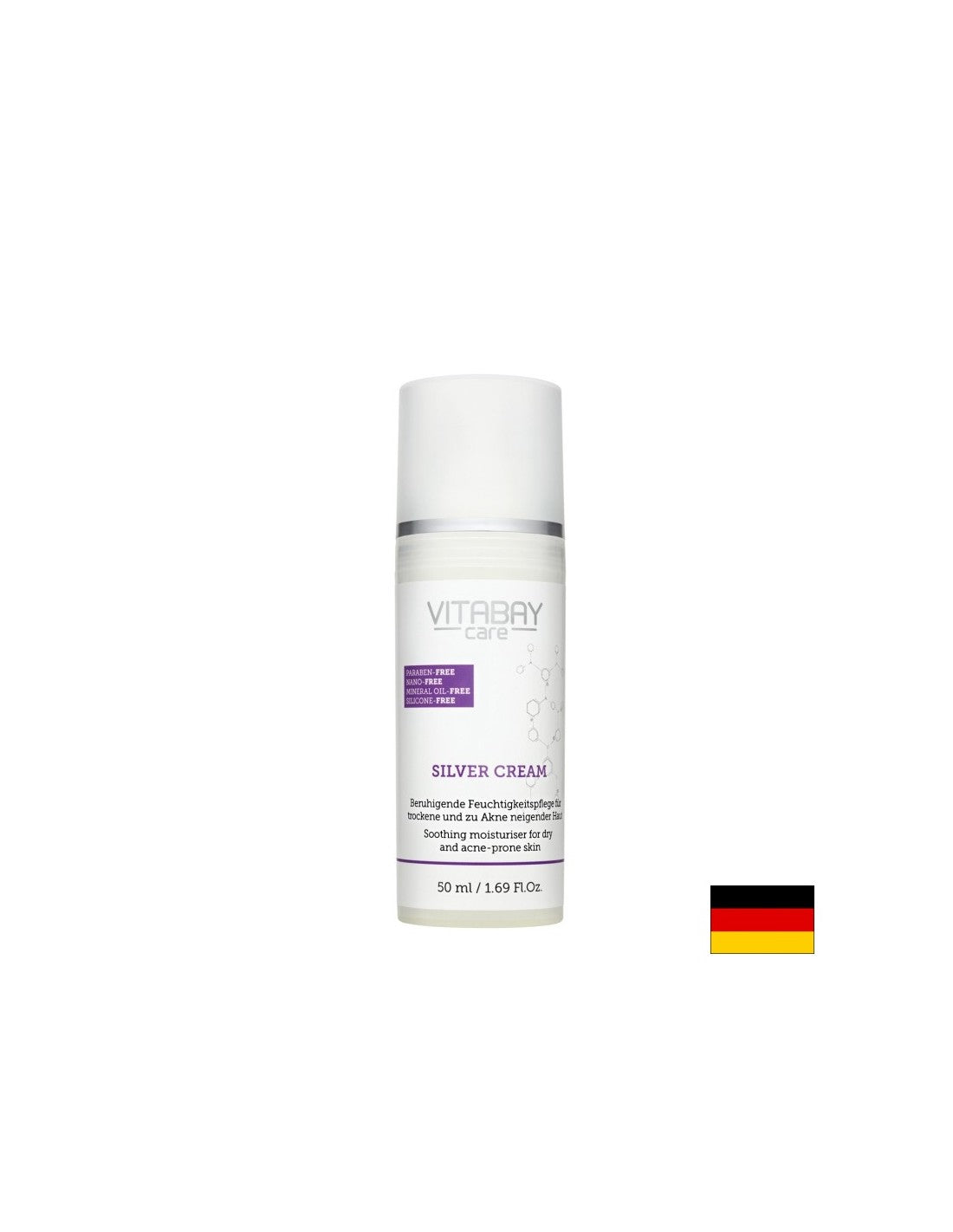 Сребърен крем с микросребро и салицилова киселина - Care Silver Cream, 50 мл <tc>Vitabay</tc>