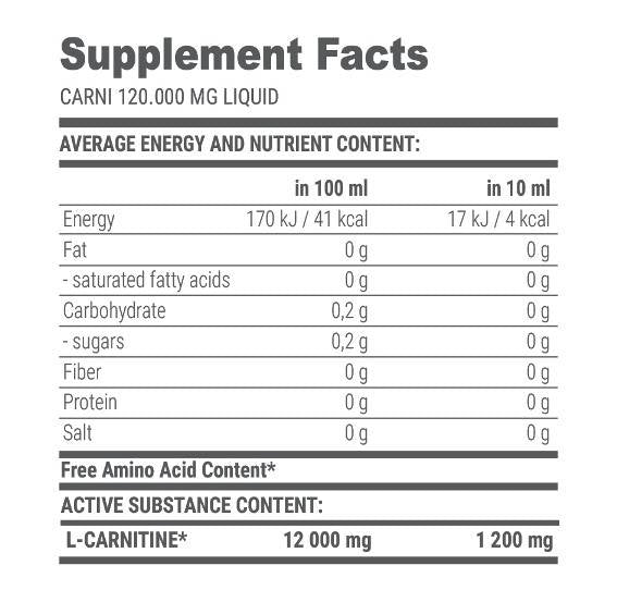 Carni Liquid L -Carnitine 120000 - 1000 ml