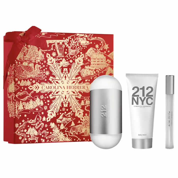 <tc>CAROLINA HERRERA</tc> 212 Nyc Eau De Toilette Spray 100ml Комплект 3 части
