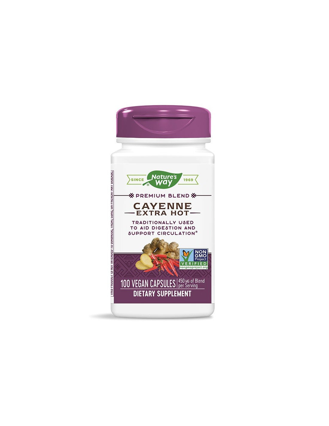 Cayenne Extra Hot 450 mg - 100 капсули