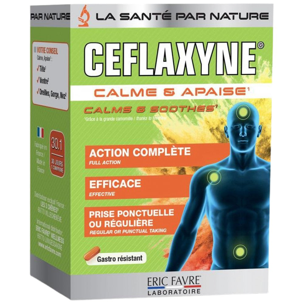Ceflaxyne® | Естествен болкоуспокояващ - успокоява и успокоява - 30 таблетки