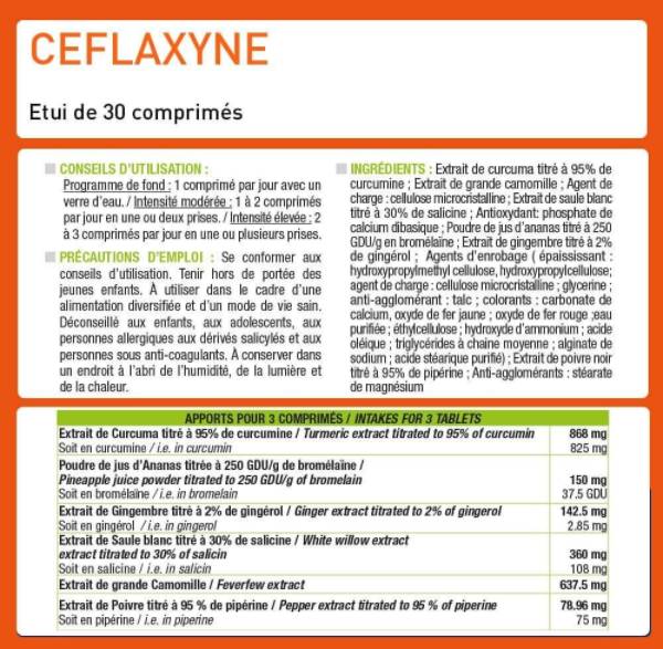 Ceflaxyne® | Естествен болкоуспокояващ - успокоява и успокоява - 30 таблетки