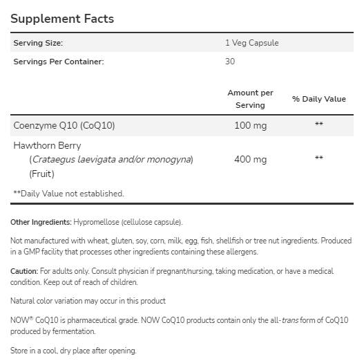Coq10 100mg | С ягодовка на глог - 180 капсули