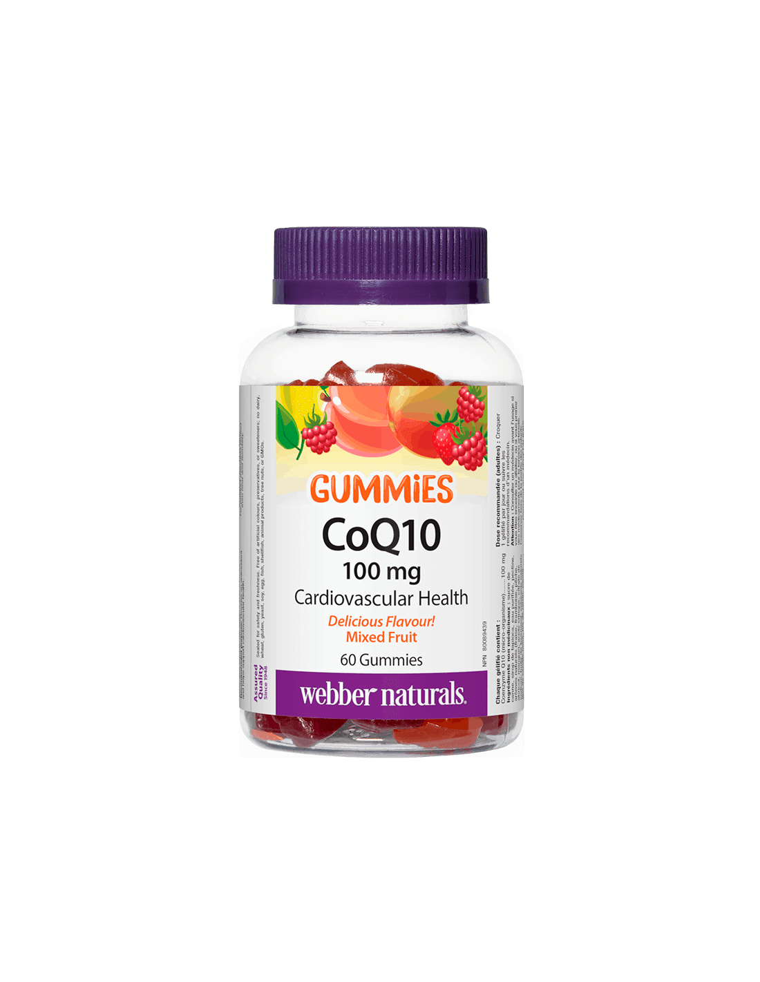 CoQ10 Gummies / Коензим Q10 100 mg, 60 желирани таблетки <tc>Webber Naturals</tc>