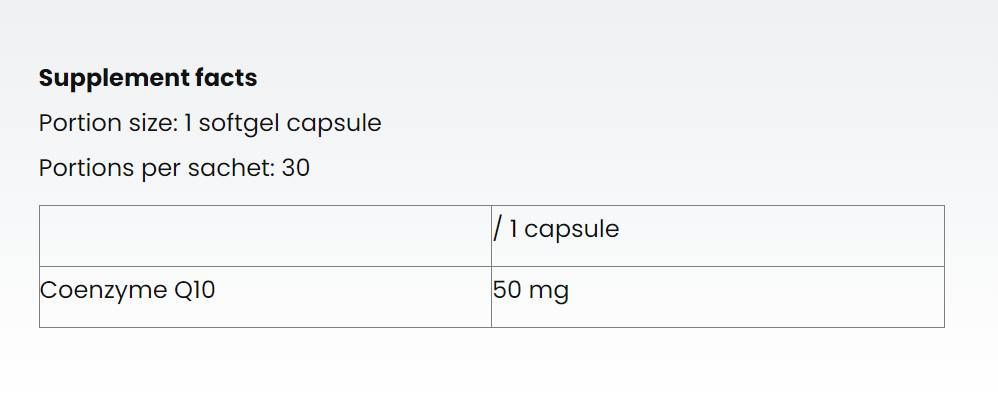 Coenzyme Q10 | COQ10 - 30 гел капсули