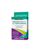 Cold-A-Tak® Oregano Oil Допълнителна сила / риган (масло / 80% Carvacrol), 180 mg, 30 меки капсули