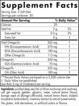 Пълен омега 565 mg - 180 Softgels