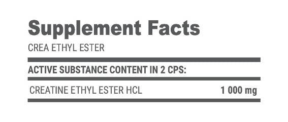 Crea Ethyl Ester HCl - 250 капсули