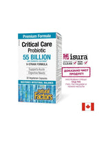 Probiotic - Critical Care Probiotic, 55 милиарда активни пробиотици, формула от 9 щама, 30 V-капсули <tc>Natural Factors</tc>