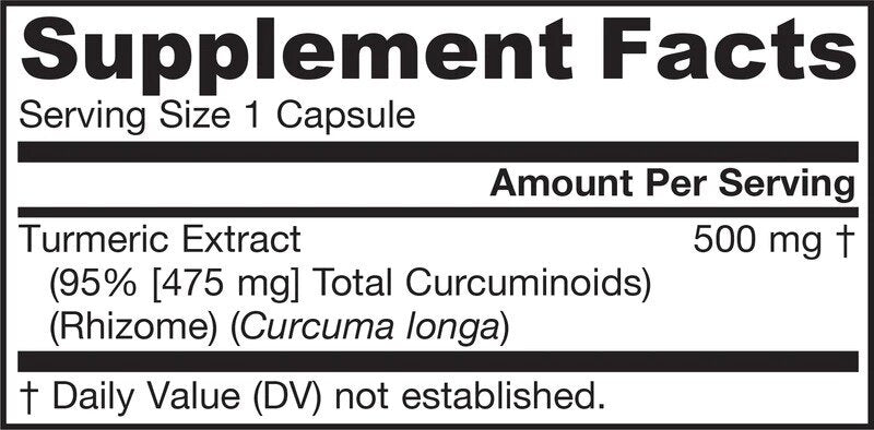 Куркумин 95 500 mg | 95% екстракт от куркуминоиди - 120 капсули