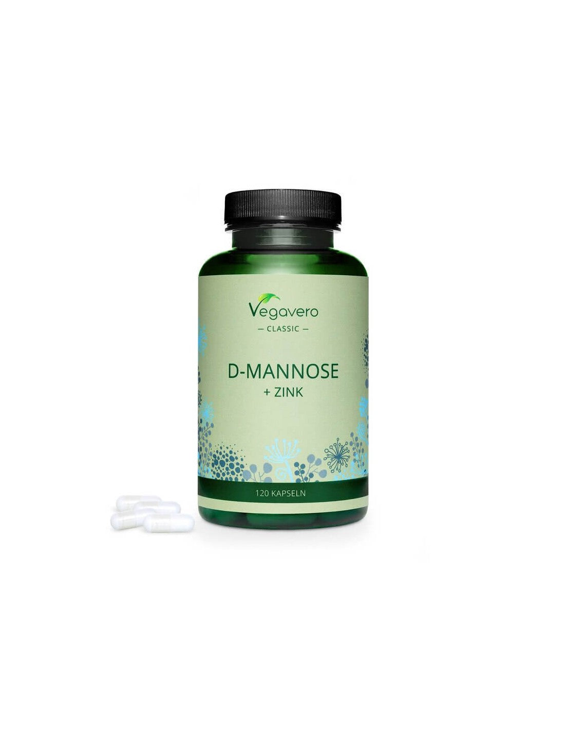 D-маноза + цинк/ D-маноза + цинк, 120 капсули, 100% веган <tc>Vegavero</tc>