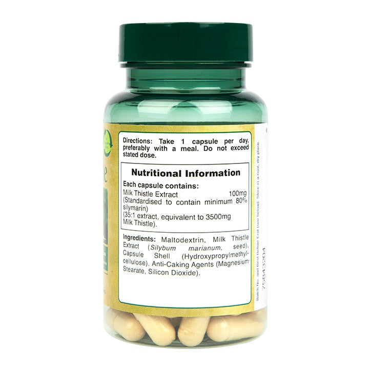Екстракт от млечен трън (млечен трън) 60 капсули Holland & Barrett