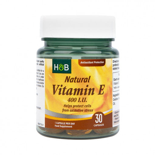 Витамин Е (витамин Е) Естествен 400 IU 30 капсули Holland & Barrett