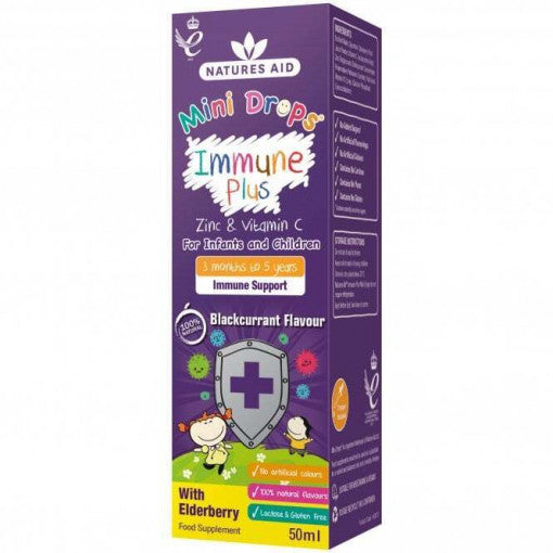 Имунна формула с капки от бъз за деца (мини капки имун плюс) 50ml Naturesaid