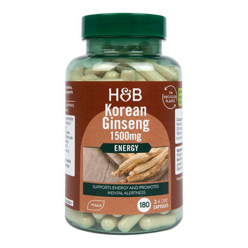 Корейски женшен 500mg 180 капсули Holland & Barrett