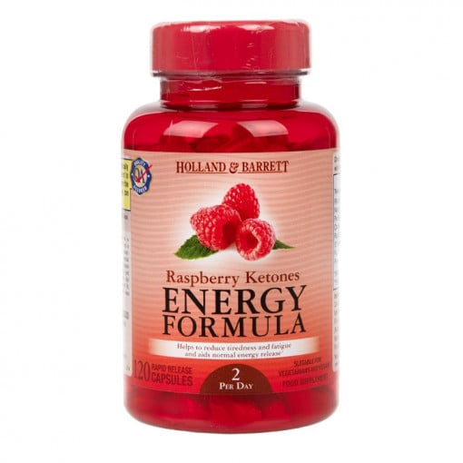 Енергийна формула на Raspberry Ketones (енергийна формула) 120 капсули Holland & Barrett