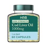 Масло от черен дроб на треска 1000 mg - 60 гел капсули