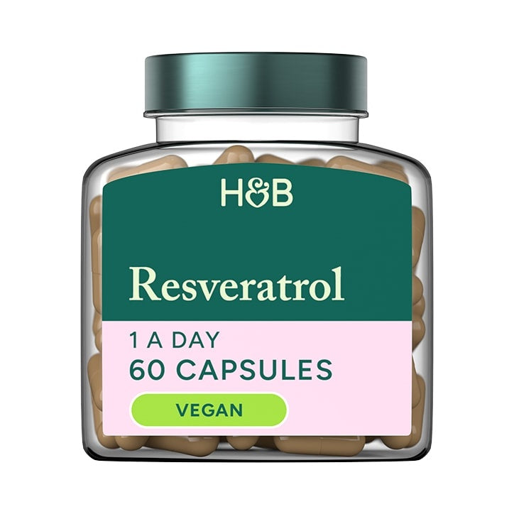 Resveratrol 250mg с екстракт от червено вино 10mg 60 капсули Holland & Barrett