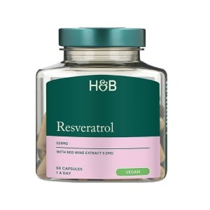 Resveratrol 250mg с екстракт от червено вино 10mg 60 капсули Holland & Barrett