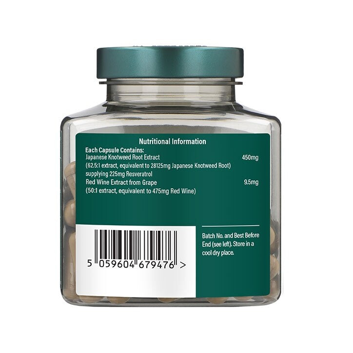 Resveratrol 250mg с екстракт от червено вино 10mg 60 капсули Holland & Barrett
