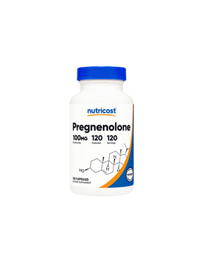 Brain Function - Pregnenolone, 100 mg x 120 capsules Nutricost - Nutra Best Europe