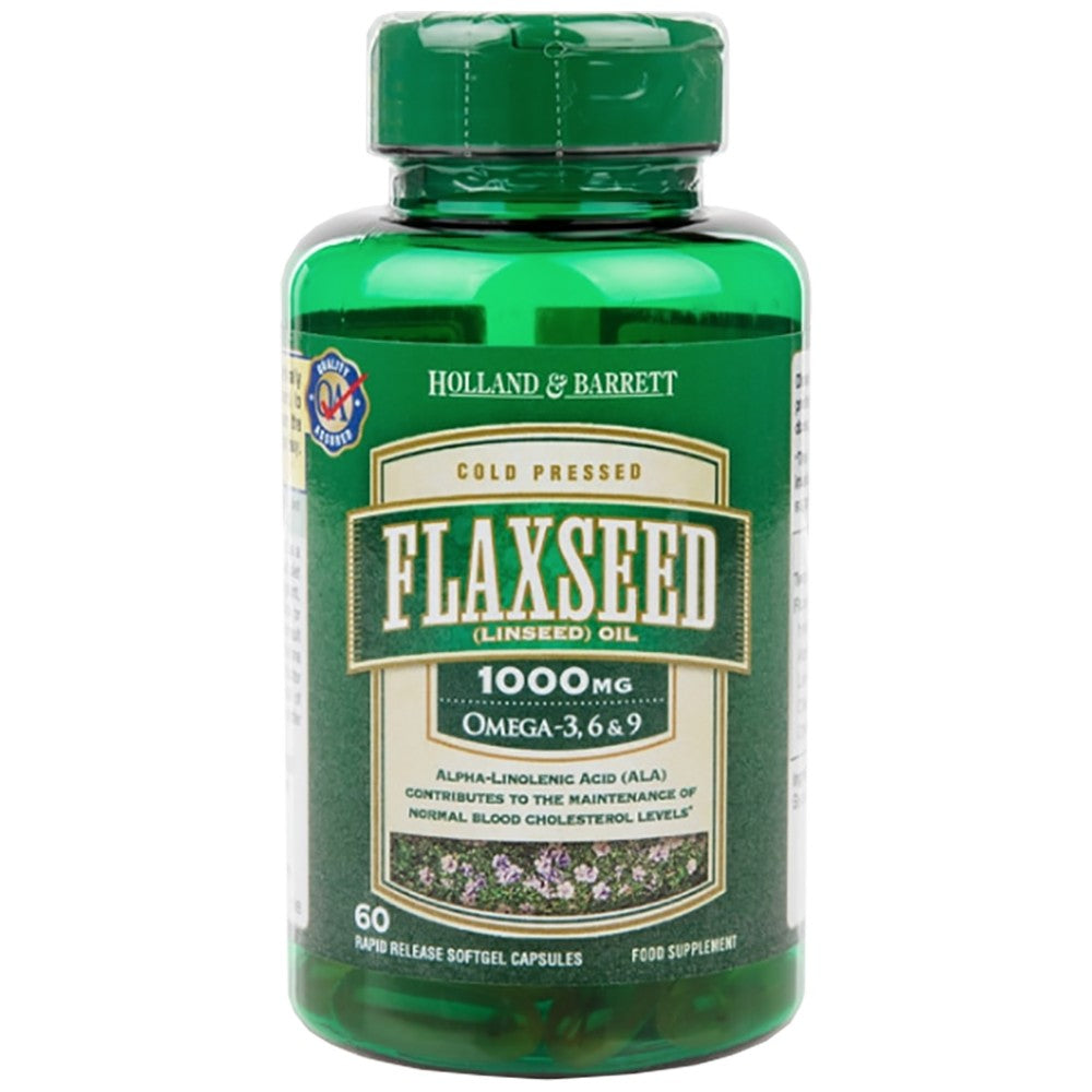 Ленено ленено масло 1000 mg / омега 3-6-9-60 гел капсули