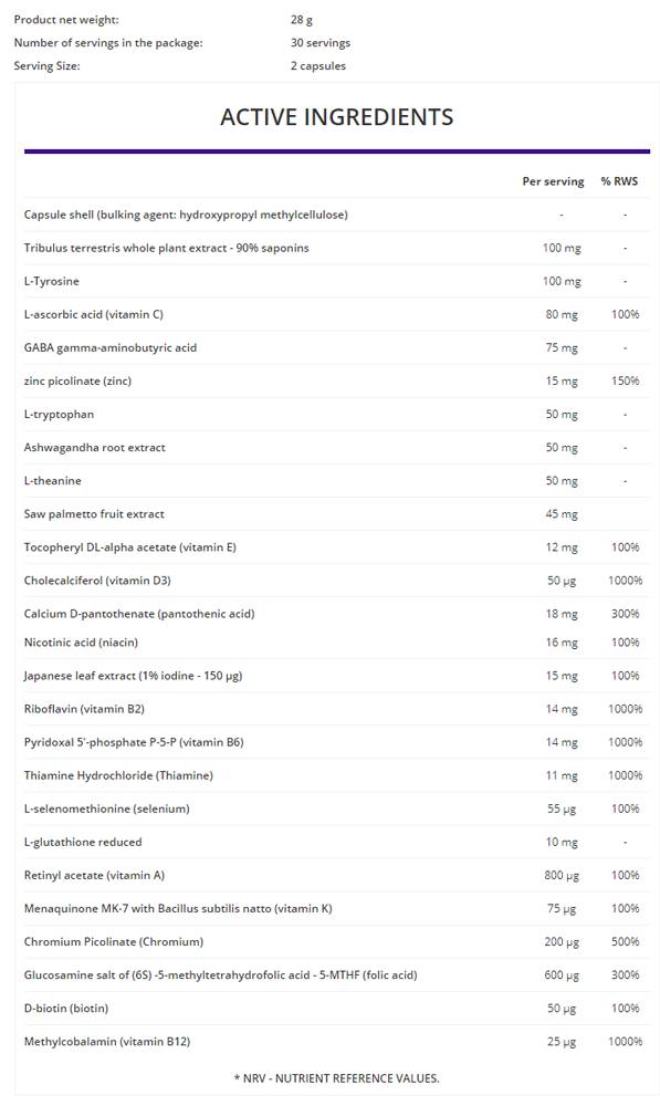 Декорм за мъже / красота мултивитамин 60 капсули