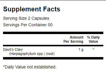 Дяволски нокът 500 mg - 100 капсули
