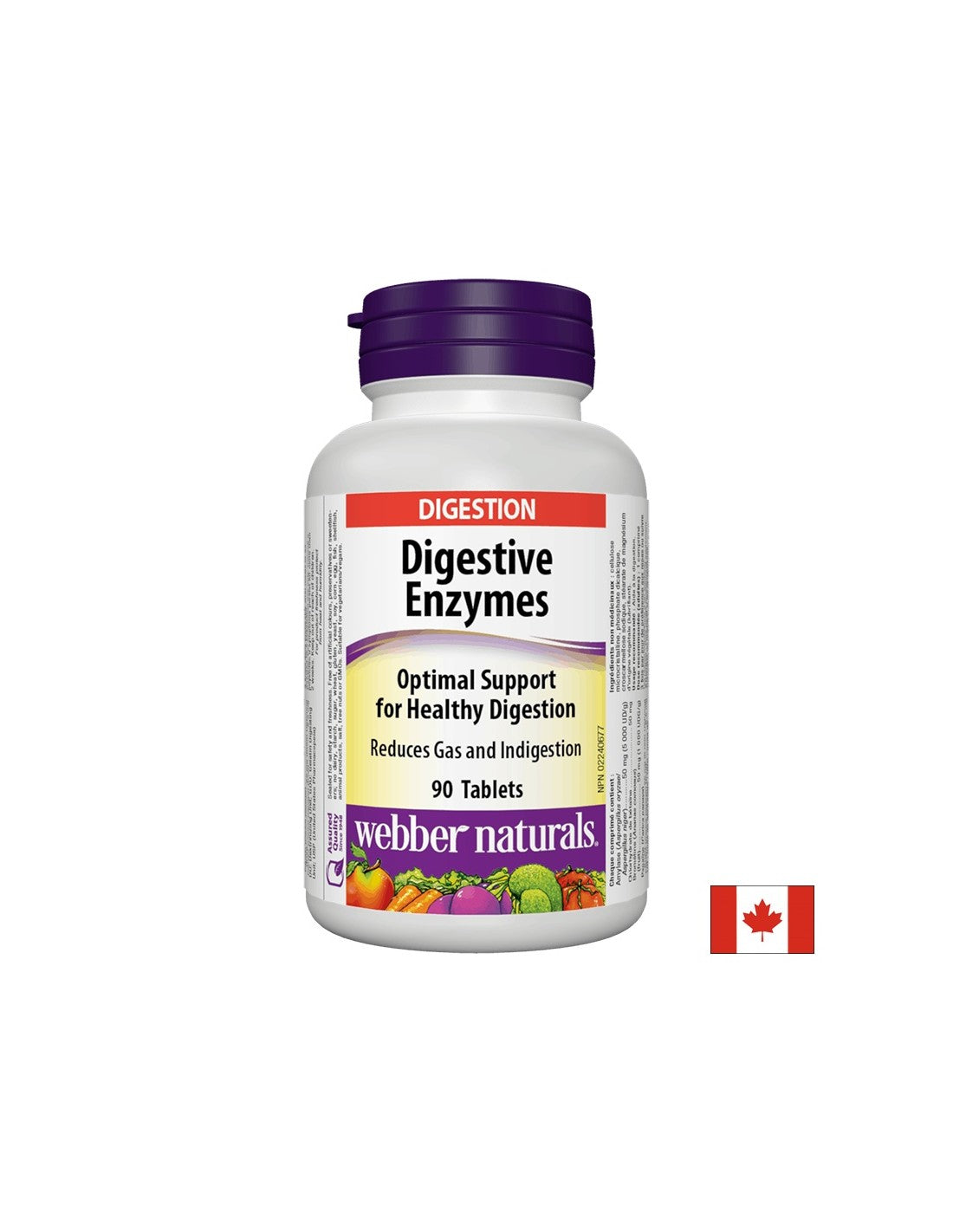 Храносмилателни ензими х 90 табл <tc>Webber Naturals</tc>