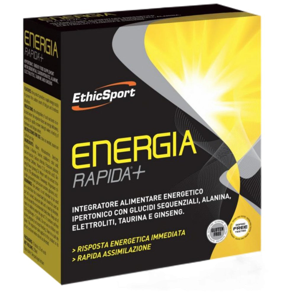 Energia rapida + | Енергиен изстрел с бета -аланин, таурин и женшен - 10 х 25 мл