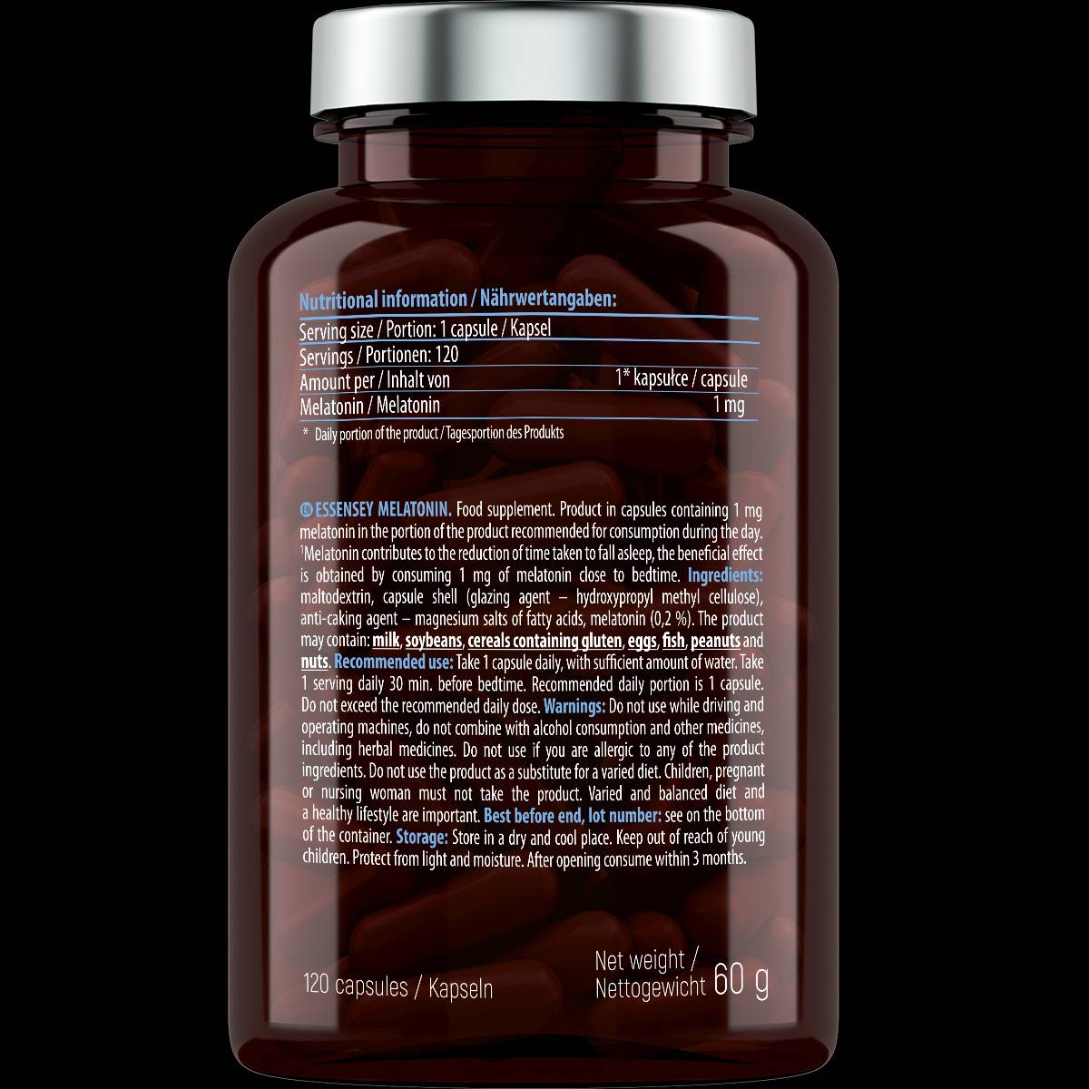 Мелатонин 1 mg - 120 капсули