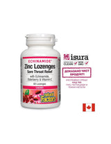 Echinamide® Zinc Lozenges | Облекчаване на възпаленото гърло - 60 дъвчащи