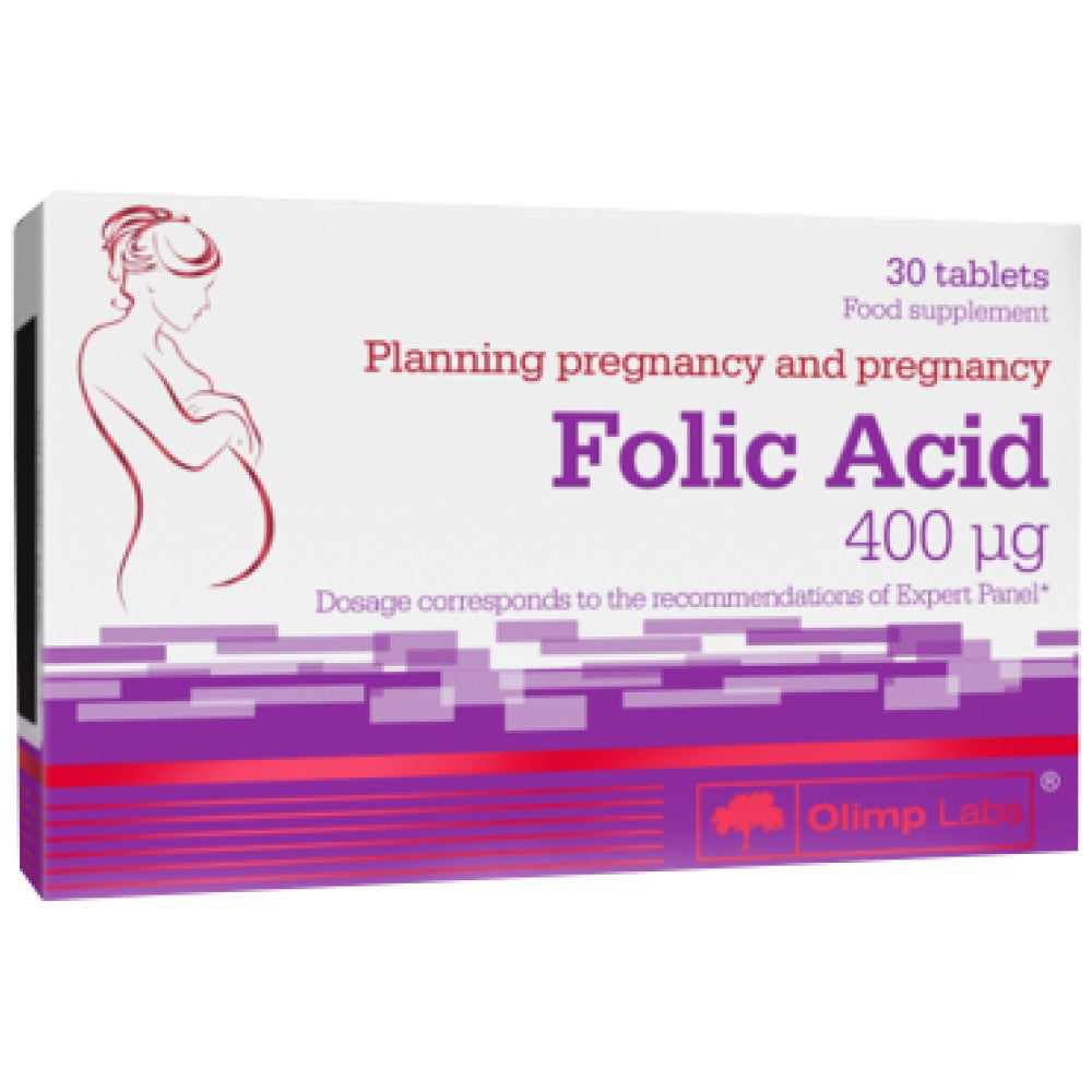 Фолиева киселина 400 mg - 30 таблетки