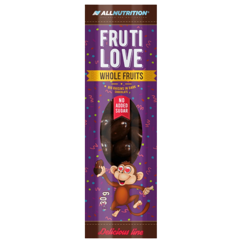 Frutilove | Големи стафиди в тъмен шоколад 30 грама