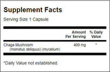 Пълен спектър Chaga гъба 400 mg - 60 капсули