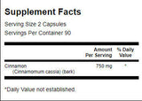 Пълен спектър канела 375 mg - 180 капсули