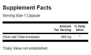 Пълен спектър маслиново листо 400 mg - 60 капсули