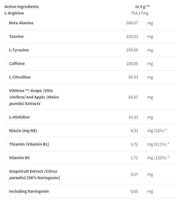 Пълна скоростна издръжливост | Разширена формула преди старт - 240 грама
