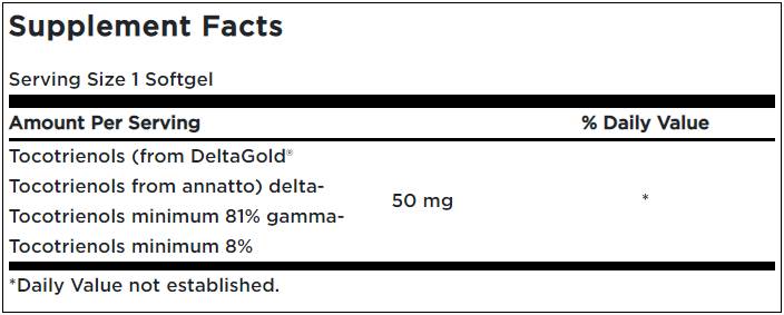Tocotrienols 50 mg - 60 софтули