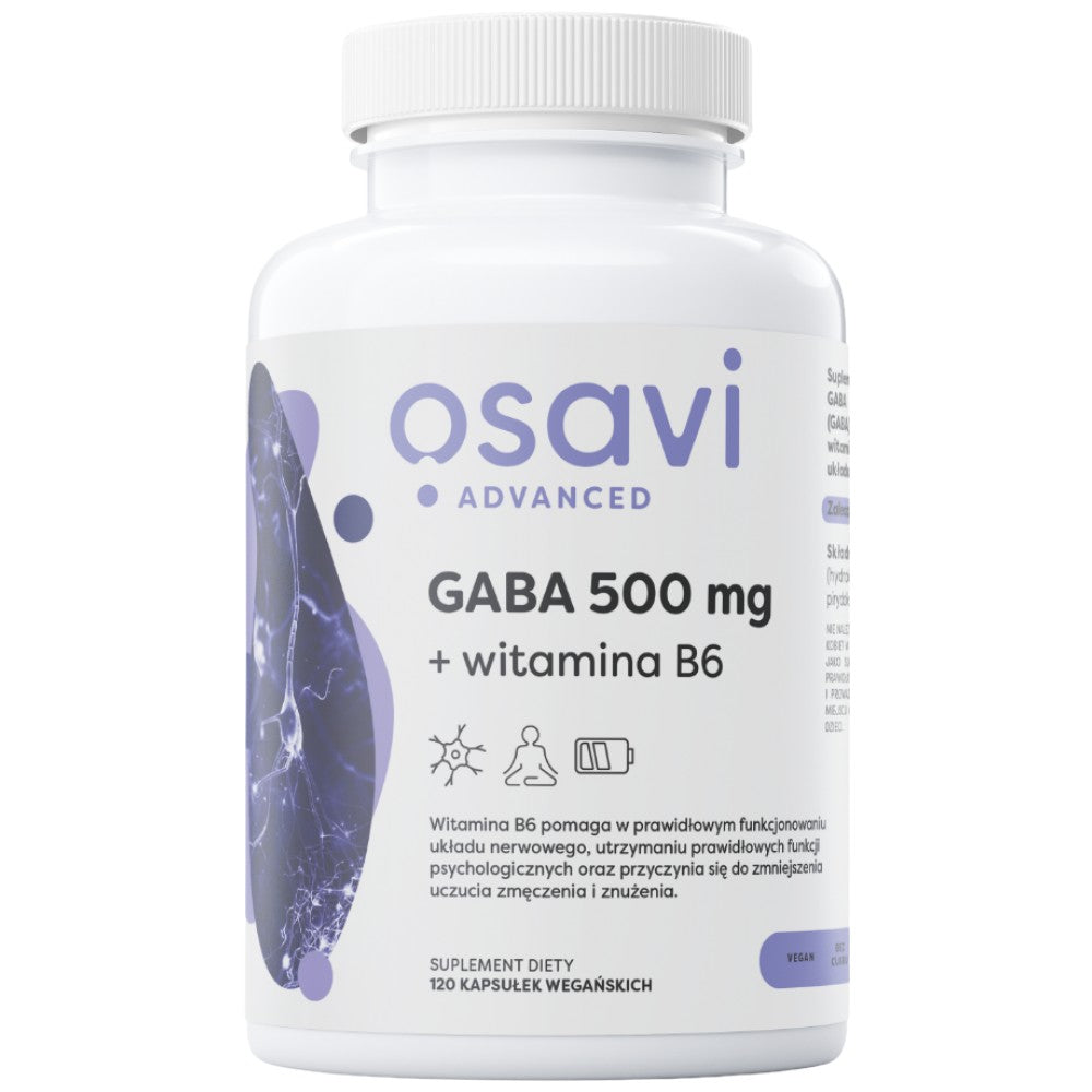 GABA 500 mg + витамин В6 - 120 капсули