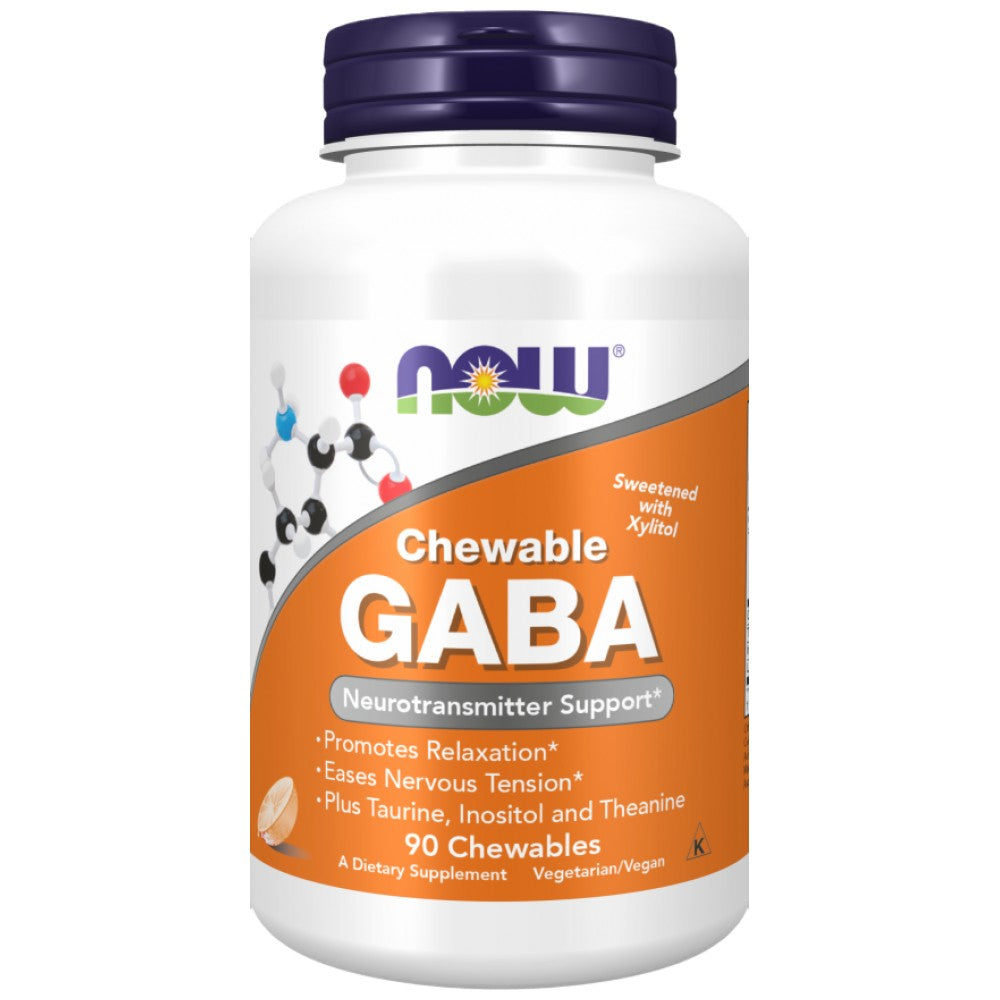 GABA CHEWABLE | С таурин, инозитол и теанин - 90 дъвчащи таблетки