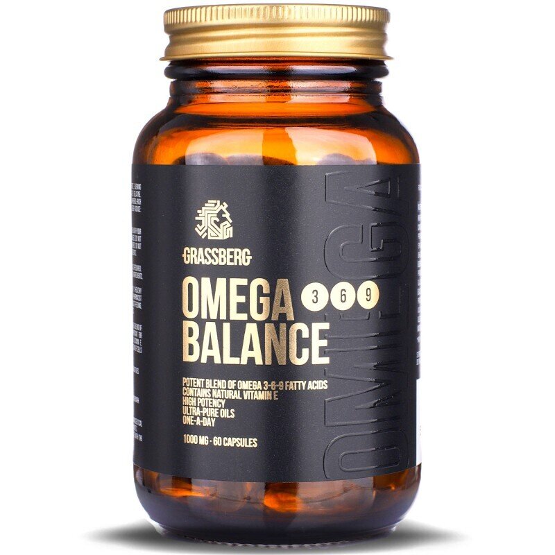 Grassberg Omega 3-6-9 баланс 1000 mg 60 капачки