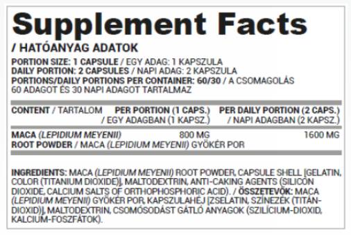 Мака корен 800 mg - 60 капсули
