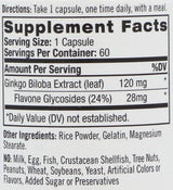 Ginkgo Biloba 120mg. / 60 капачки.