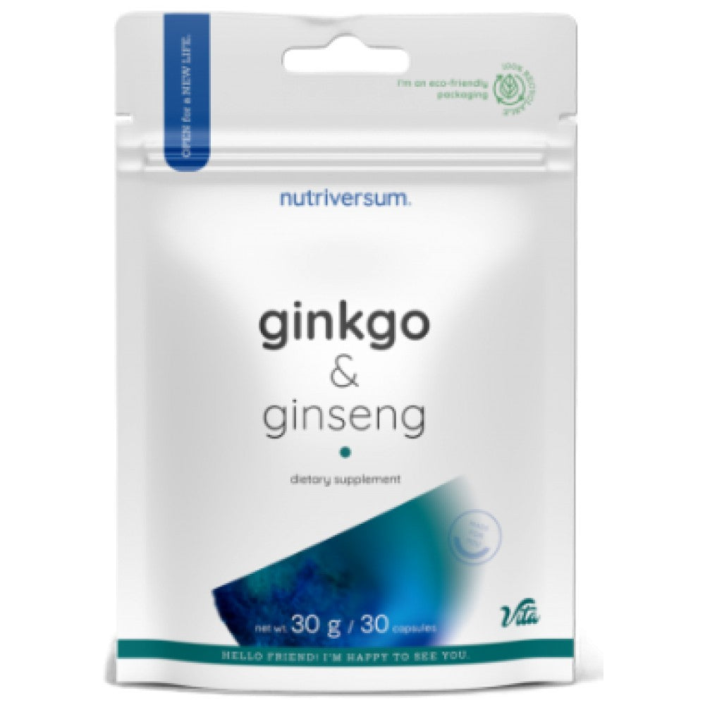 Ginkgo + женшен | Ginkgo Biloba 250 mg + сибирски женшен 400 mg - 30 капсули